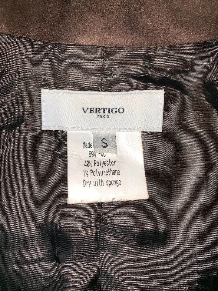 Б/у винтажный блейзер Vertigo Paris на одной пуговице женский (размер S) - Изображение 3 из 4