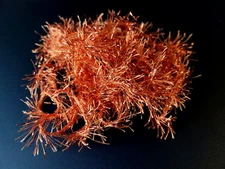 CRYSTAL ICE HACKLE - ORANGE - 5 Yds. - Feather Replacement - Fly Tying Material 