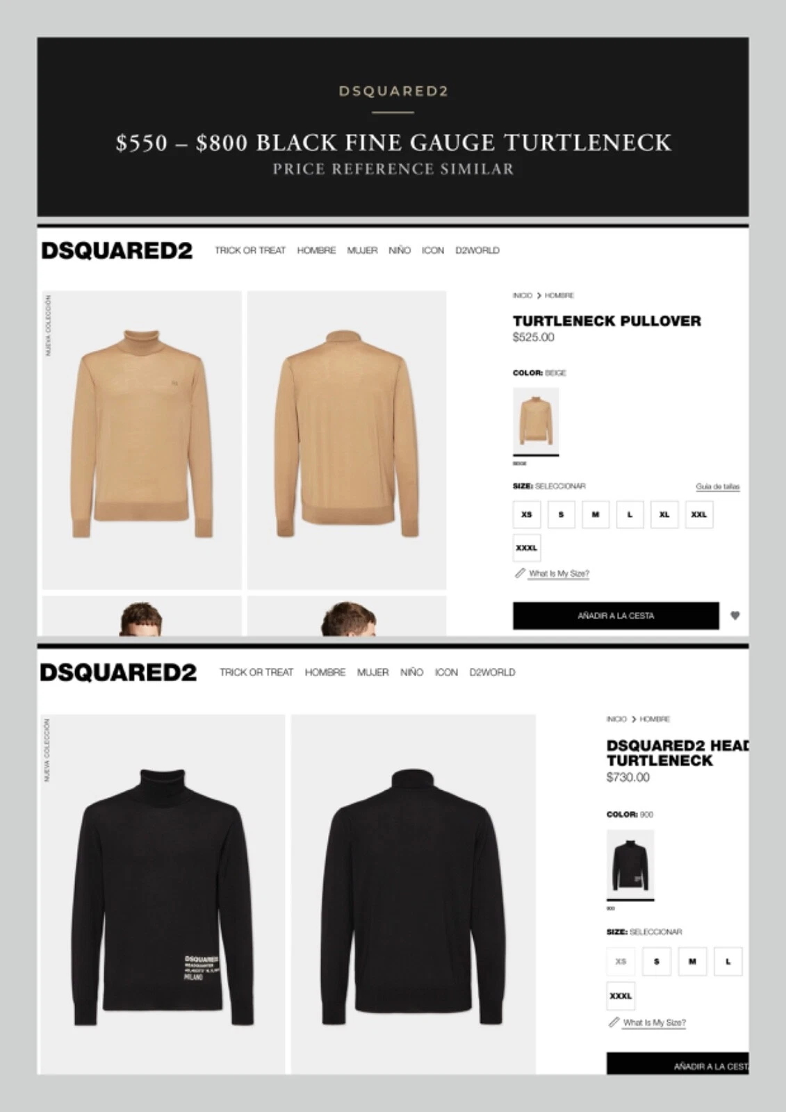 Maglione Best Dressed $650 con tasse DSQUARED2 nero misto seta calibro fine