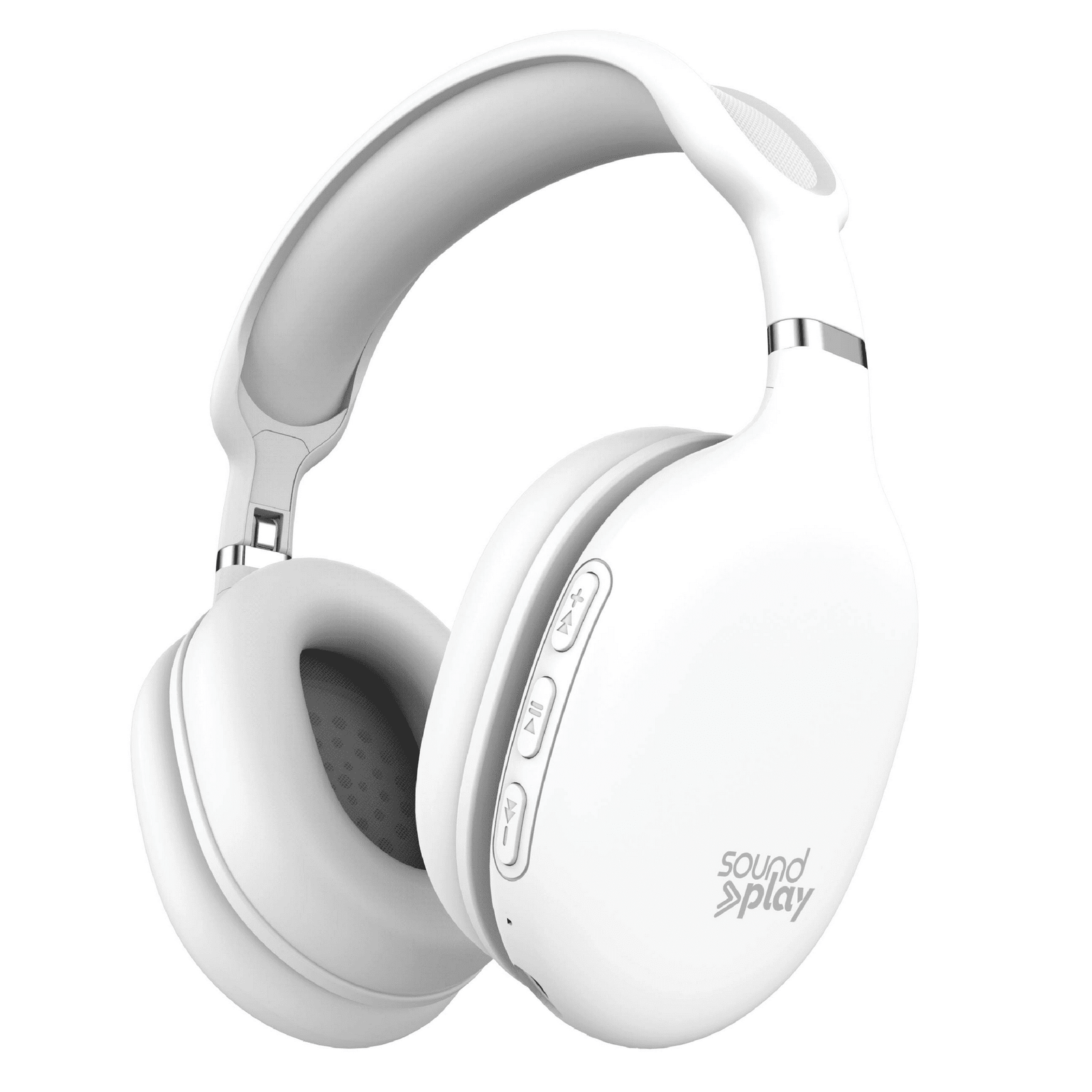SoundPlay Wireless Foldable Over-Ear Bluetooth Headphones with Built-in Mic