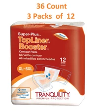 36 Ct. TopLiner Incontinence Booster Pad Adult 32'' Length Heavy Absorbency 3097
