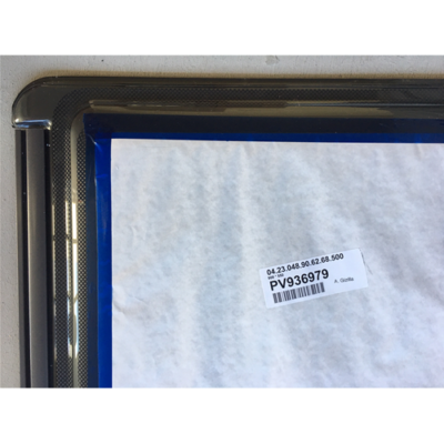 Fenêtre De Cave POLYPLASTIC F23 – 900x550 Mm – Sérigraphiée Anthracite – Dalle Seule