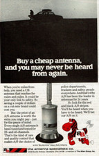 1977 Vintage Print Ad Buy a cheap antenna and you may never heard specialists