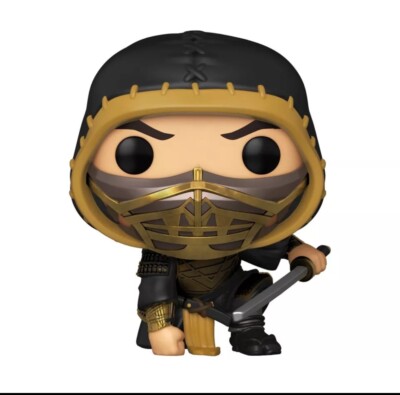 NEW FUNKO POP! MOVIES MORTAL KOMBAT SCORPION ACTION POSE EXCLUSIVE Dmaged