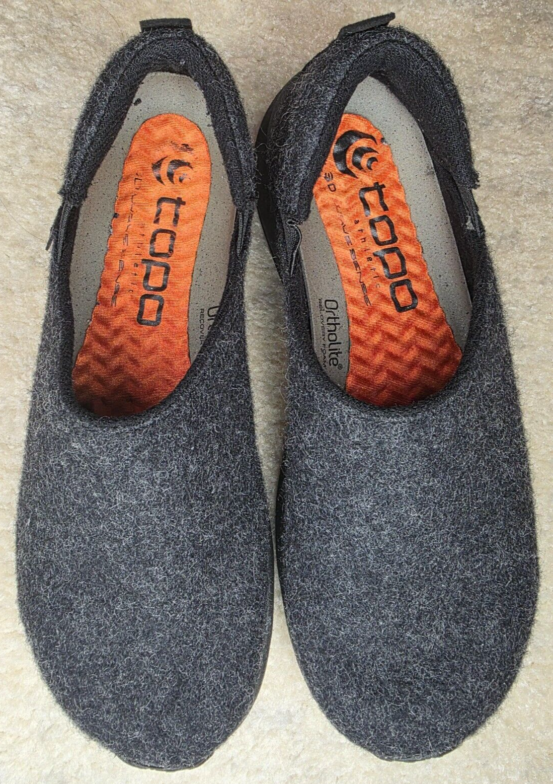 Topo Athletic Men's Rekovr 2 Recovery Shoes | Size 8.5 | Gray | Ortholite Foam