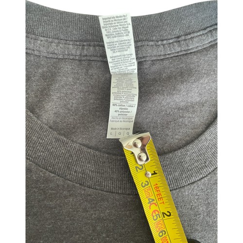 American Apparel Cutler Bay Shirt Mens Size L Gray Graphic Print Short Sleeve - Picture 4 of 8