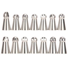 Russian Piping Tips - Professional Sphere Nozzles for Cake Decorating, Set of 14