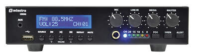 Adastra UM90 Compact 100V Mixer-Amp