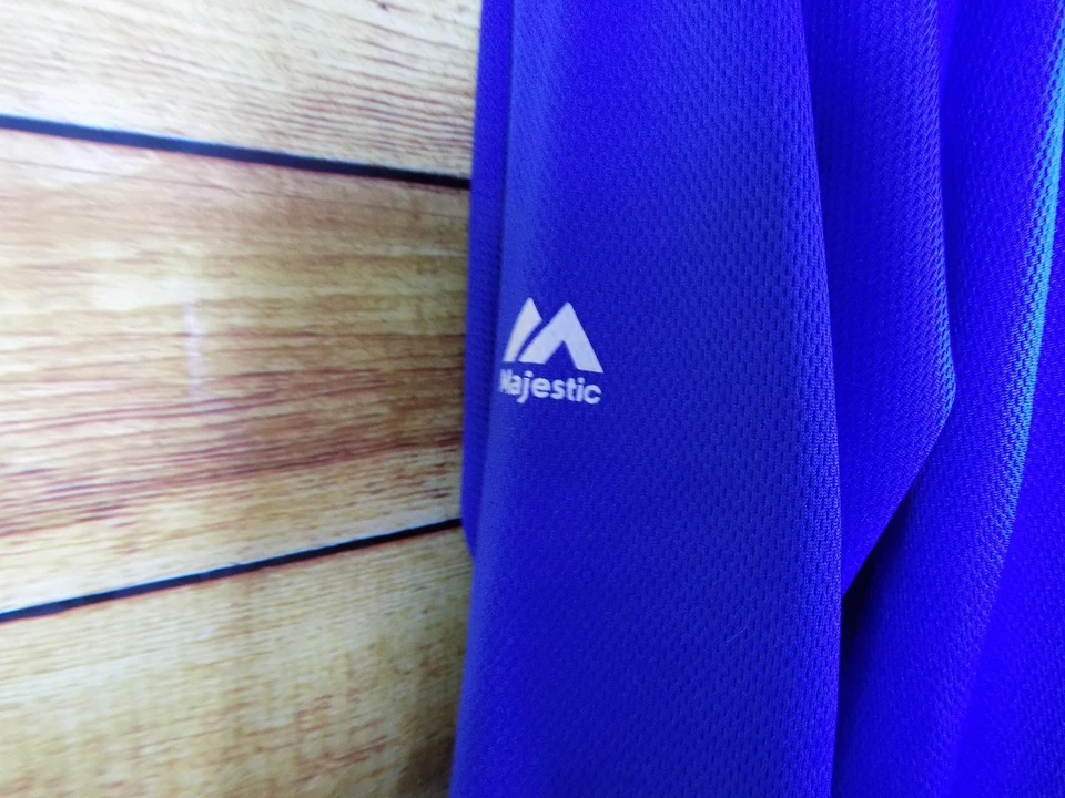 Pullover Majestic Cincinnati Reds azul cuello redondo para hombre talla mediana Foto 4 de 4