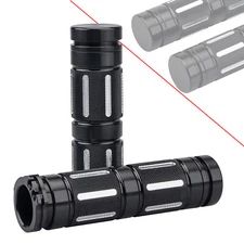 1" Black Handle Bar Hand grips For Harley Touring Electra Road Glide Fat Boy US