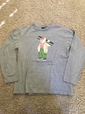 Vintage Polo Ralph Lauren Polo Bear T Shirt Snowboarding Bear Sz Small RARE