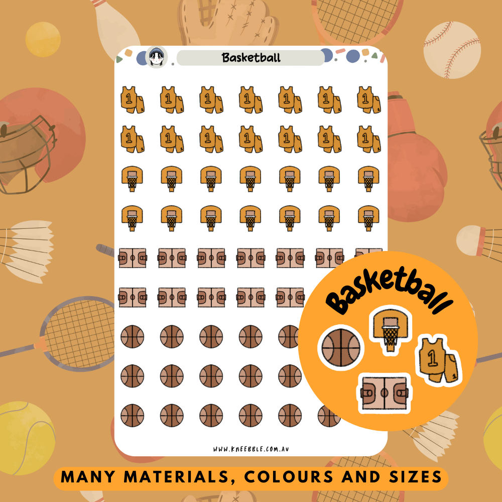 Basketball Sport Planner Stickers