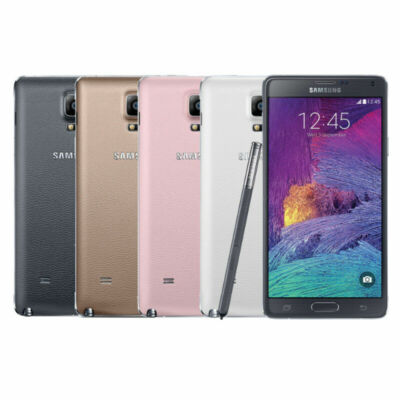 Original Samsung Galaxy Note 4 32GB 16MP WIFI 5.7'' Unlocked LTE 4G Mobile Phone