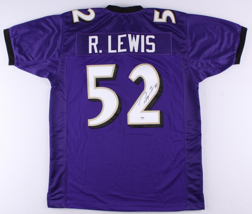 Ray Lewis Autographed Signed Baltimore Ravens Ravens Jersey (PSA COA) 13xPro Bowl LB / 2xSuper Bowl Champion 