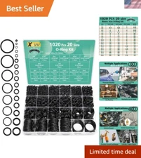 Comprehensive 1020-Pc Nitrile O-Ring Kit - 20 Metric Sizes for All Applications