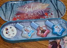Lip Smackers Frozen 2 Nail Polish Collectible Tin New 3 Pieces  Nail Decals New