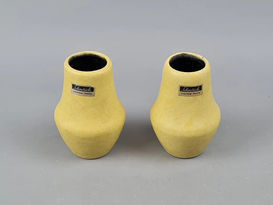 60s70s 2er Set Mini-Vase Blumenvase Scheuerlich Keramik Mid Century Design... - Bild 2 von 4