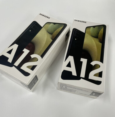 Samsung Galaxy A12 Dual SIM 64GB+4GB Android Fingerprint Unlocked Smartphone