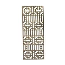 Rectangular Raw Plain Wood Geometric Pattern Wall Panel ws746