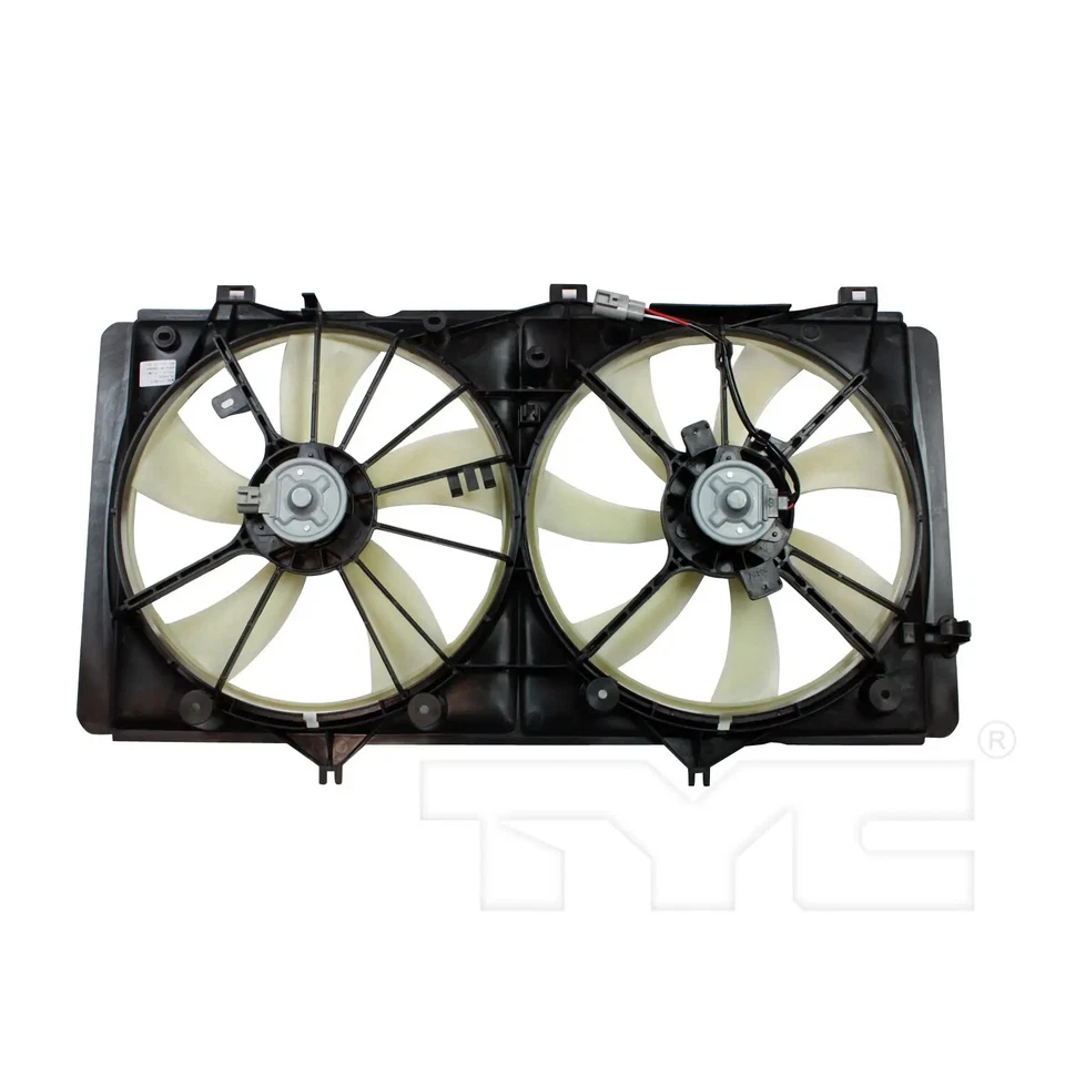 Conjunto de ventilador condensador y radiador doble TYC 622420 para Toyota Camry Venza 09-16 Foto 2 de 4