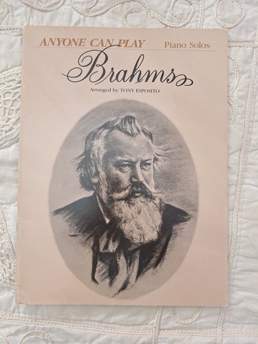 Brahms Anyone Can Play Piano Solos Arranged by Tony Esposito 1988 Warner Bros - 第 1/3 張圖片