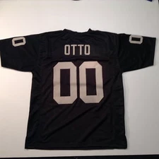UNSIGNED CUSTOM Sewn Stitched Jim Otto Black Jersey - M, L, XL, 2XL