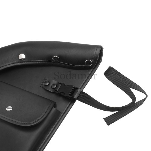 Black Lower Leg Warmer Wind Deflector Bags For Indian Chief Chieftain Roadmaster - Picture 17 of 17