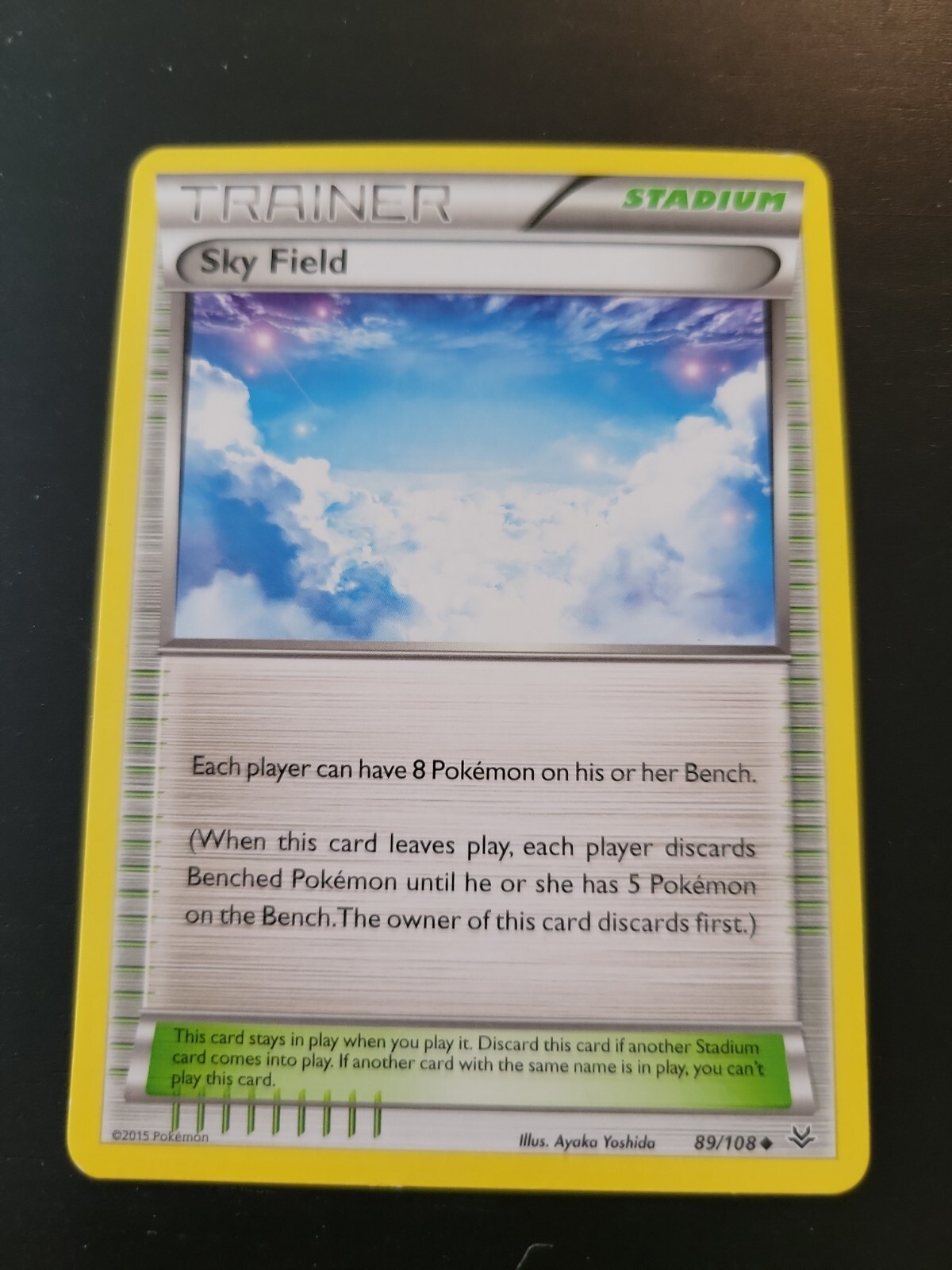 Pokemon TCG Card 2015 Roaring Skies - Sky Field 89/108