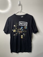 Nine Inch Nails Graphic Short Sleeve T Shirt Large Tension 2013 Black