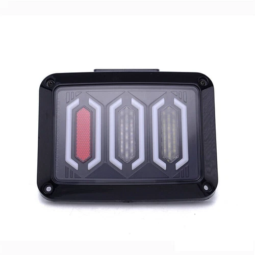For Jeep Wrangler JKU JK Smoked Avenger 07-18 LED Tail Light W/Turn Signal X2 - Picture 6 of 12
