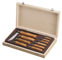 Opinel Display Collecting Wooden Case Of 10 Carbon Steel Knives, 3.5-12 Cm Blade on sale Opinel Display Collecting Wooden Case Of 10 Carbon Steel Knives, 3.5-12 Cm Blade on sale