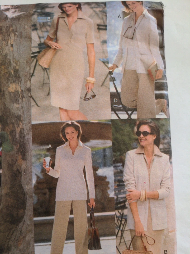 Vogue 2101 Pattern Five Easy Pces Misses Jacket Skirt Dress Pants Size 20/22/24 - Image 4 of 4