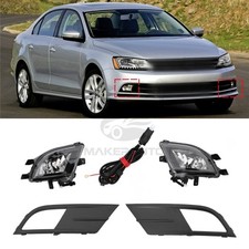Fit 2015-2018 Volkswagen Vw Jetta Bumper Fog Lights Lamp W Harnessbulbs