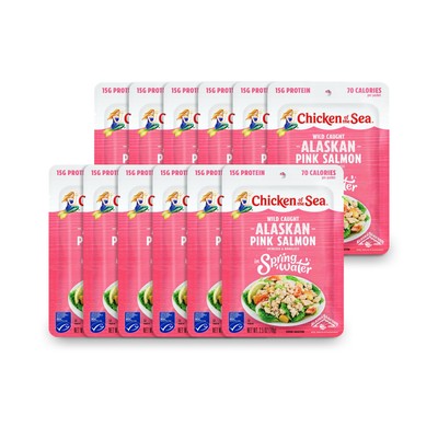 Chicken of the Sea Premium Skinless & Boneless Pink Salmon, 2.5 oz. (Pack of 12)