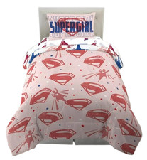 Super Girl "Solar Powered" Kids Reversible Bed Set-W11631759223, W35567220333