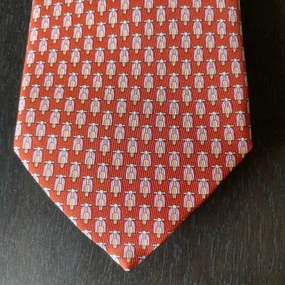 Salvatore Ferragamo Tie Allover Pattern Scooter Authentic Made in Italy 1115