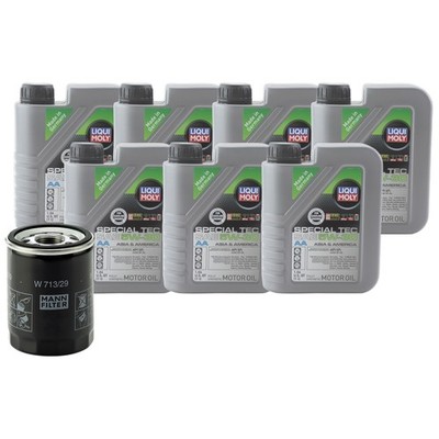 7L Liqui Moly Special Tec AA 5W-30 Mann Engine Oil Change Kit for S-Type XK 4.2L