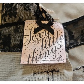 Victoria&rsquo;s Secret Sexy Little Things French Maid Lingerie 36C Lace Babydoll Y2K