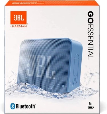 JBL GO Essential Bluetooth Box - Blau   Wasserdichter, tragbarer Lautsprecher