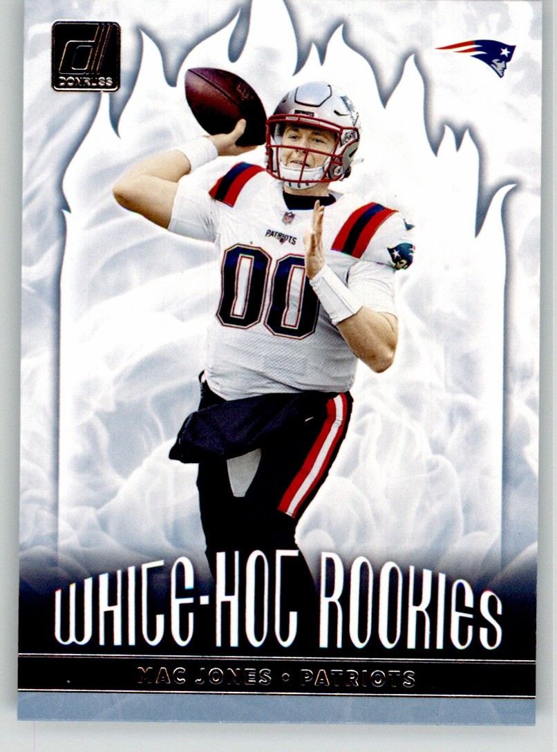 Mac Jones 2021 Donruss White-Hot Rookies WHR-MJO New England Patriots