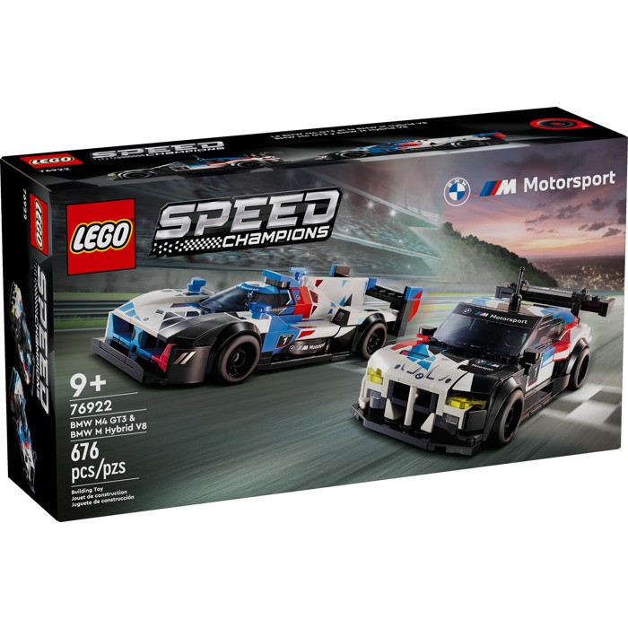 Lego 6470545 Speed Champions BMW M4 GT3 & BMW M Hybrid V8 Race