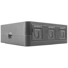 LINDY 70480 3 Port Toslink-Splitter   Schwarz