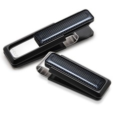 Money Clip Black - Top Grade Aluminum Slim Wallet for Front Pocket Carry - Cash