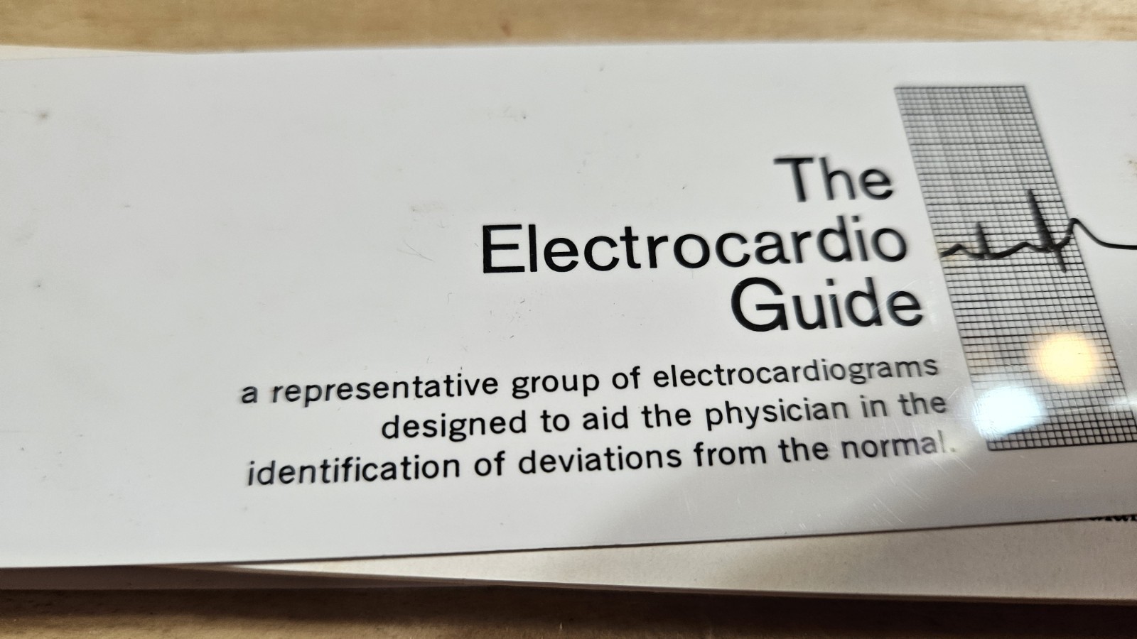Vintage MERCK SHARP &DOHME THE ELECTROCARDIO GUIDE REPRESENTATIVE ECG CONDITIONS