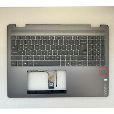 NEW 5CB1R68028 For Lenovo Yoga 7 2-in-1 16ILL10 83JT 16" Palmrest Keyboard Gray