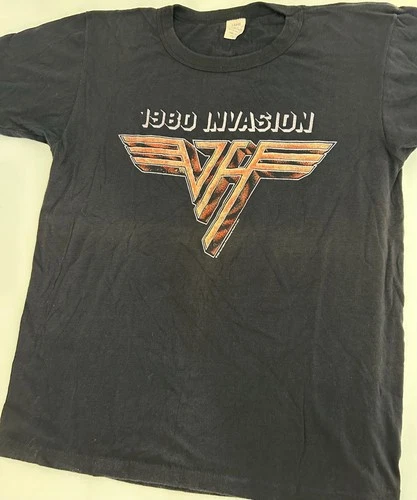 Van Halen concert t-shirt Invasion 1980s vintage concert t-shirt, vintage, single stitch, B+ condition