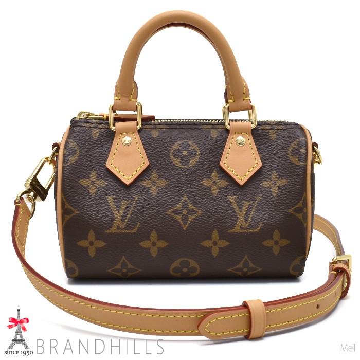 LOUIS VUITTON Nano Speedy Monogram 2WAY Shoulder Bag M81085 from Japan