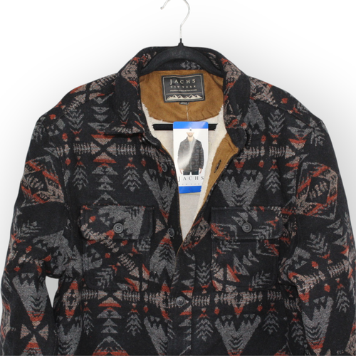 XXL Jachs Wolle Sherpa Jacke JacShirt Hausarbeit Scheune Arbeit Azteken Taschen kostenloser Versand NEU - Bild 15 von 21