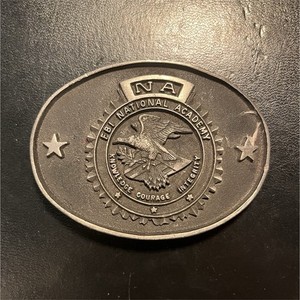 FBI National Academy Police Belt Buckle Honor Courage Integrity