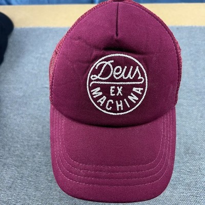 Deus Ex Machina Hackman 2 Trucker Cap Mütze Einheitsgröße verstellbar Mesh rot